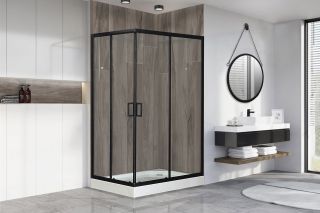 Душевой уголок Royal Bath HP правый 120x80см чёрный RB8120HP-T-BL-R