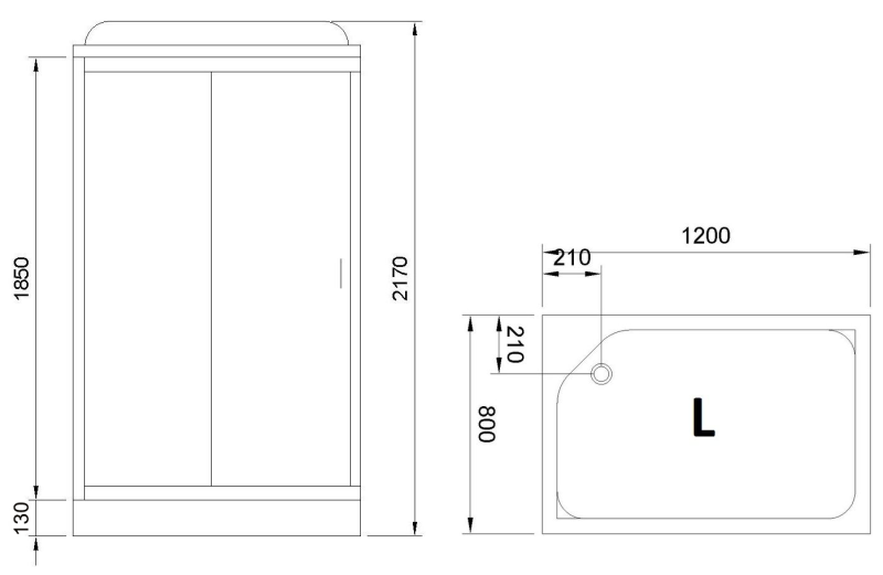 Душевая кабина Royal Bath HP левая стекло белое/прозрачное 120x80см RB8120HP6-WT-L Душевая кабина Royal Bath HP левая стекло белое/прозрачное 120x80см RB8120HP6-WT-L