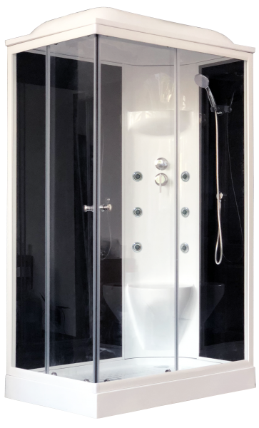 Душевая кабина Royal Bath HP правая стекло чёрное/прозрачное 120x80см RB8120HP7-BT-R Душевая кабина Royal Bath HP правая стекло чёрное/прозрачное 120x80см RB8120HP7-BT-R