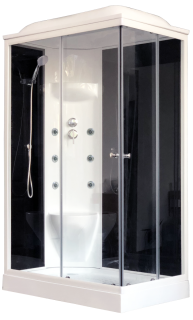 Душевая кабина Royal Bath HP левая стекло чёрное/прозрачное 120x80см RB8120HP7-BT-L Душевая кабина Royal Bath HP левая стекло чёрное/прозрачное 120x80см RB8120HP7-BT-L