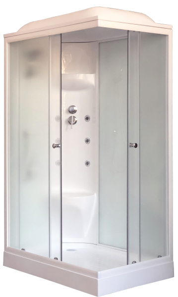 Душевая кабина Royal Bath HP левая стекло белое/матовое 120x80см RB8120HP7-WC-L Душевая кабина Royal Bath HP левая стекло белое/матовое 120x80см RB8120HP7-WC-L