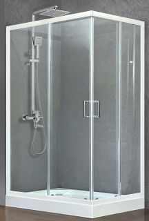 Душевой уголок Royal Bath HP 120x80см левый белый RB8120HP-T-L