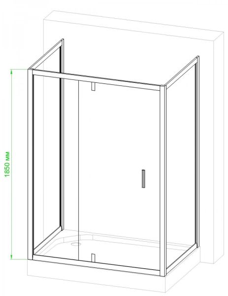 Душевой уголок Royal Bath HV 140x80см хром RB8140HV-C-CH-P