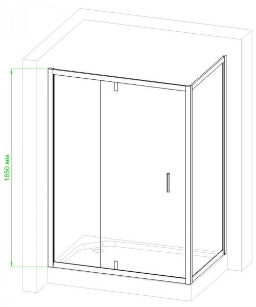 Душевой уголок Royal Bath HV 120x80см хром RB8120HV-C-CH