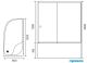 Душевой уголок Royal Bath BK 120x80см правый хром RB8120BK-C-CH-R