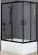 Душевой уголок Royal Bath BP 120x80см левый чёрный RB8120BP-T-BL-L