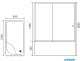 Душевой уголок Royal Bath BP 120x80см левый чёрный RB8120BP-T-BL-L