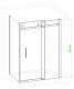 Душевой уголок Royal Bath 120x80см правый хром RB8012B-R