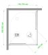 Душевой уголок Royal Bath HPD 75x90см белый RB9075HPD-C