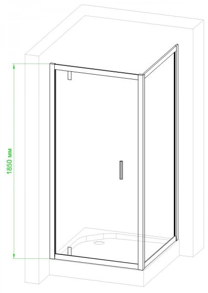 Душевой уголок Royal Bath HV 90x80см хром RB8090HV-C-CH