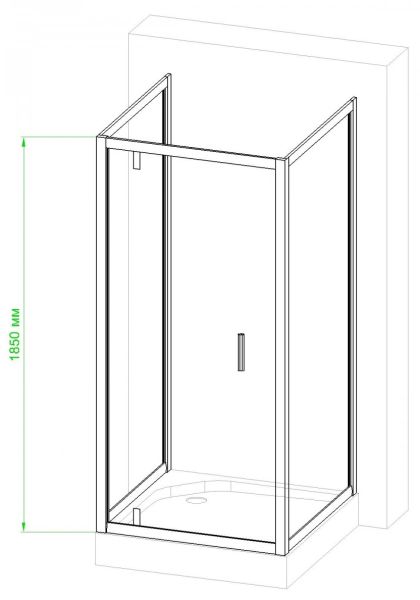 Душевой уголок Royal Bath HV 80x80см хром RB8080HV-C-CH-P