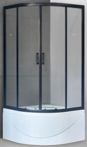 Душевой уголок Royal Bath BK 90x90см чёрный RB90BK-T-BL