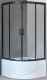 Душевой уголок Royal Bath BK 90x90см чёрный RB90BK-T-BL