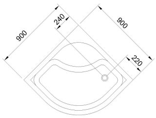 Душевой поддон Royal Bath 90x90см белый RB90BK Душевой поддон Royal Bath 90x90см белый RB90BK