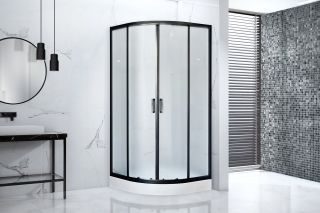 Душевой уголок Royal Bath HK 90x90см чёрный RB90HK-C-BL