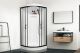 Душевая кабина Royal Bath RB90HK1-M-BL Practic 90x90см чёрный профиль/матовое стекло