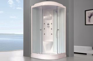 Душевая кабина Royal Bath HK стекло белое/матовое 90x90см RB90HK7-WC