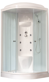 Душевая кабина Royal Bath HK стекло белое/прозрачное 90x90см RB90HK7-WT