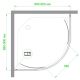 Душевой уголок Royal Bath HKD 90x90см белый RB90HKD-T
