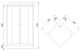 Душевая кабина Royal Bath HP стекло белое/матовое 90x90см RB90HP6-WC-CH