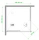 Душевой уголок Royal Bath HPD 90x90см чёрный RB90HPD-T-BL