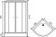 Душевая кабина Royal Bath HK стекло прозрачное 90x90см RB90HK1-T Душевая кабина Royal Bath HK стекло прозрачное 90x90см RB90HK1-T