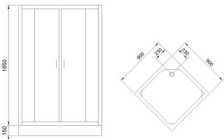 Душевой уголок Royal Bath HP 90x90см белый RB90HP-T Душевой уголок Royal Bath HP 90x90см белый RB90HP-T