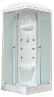 Душевая кабина Royal Bath HP стекло белое/матовое 90x90см RB90HP7-WC