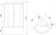 Душевая кабина Royal Bath BK стекло матовое 90x90см RB90BK1-M Душевая кабина Royal Bath BK стекло матовое 90x90см RB90BK1-M