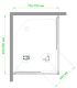 Душевой уголок Royal Bath HPD 75x95см белый RB9575HPD-C
