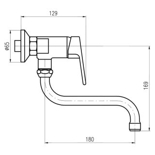 Смеситель для кухни Rav Slezak Colorado CO102.5/21 хром