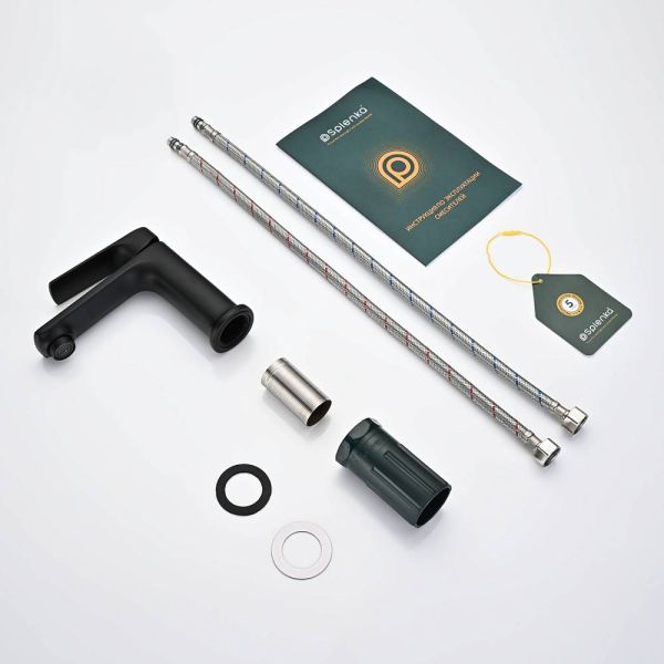 Смеситель для раковины Splenka S30.10.06 чёрный