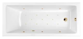 Гидромассажная ванна Whitecross Wave Slim 0111.160080.100.RELAX.GL 160x80см Relax золото