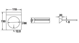 Ёршик для унитаза Rose RG1600H чёрный Ёршик для унитаза Rose RG1600H чёрный
