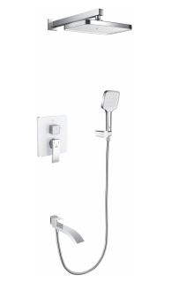 Душевая система Rose R1535F белый/хром Душевая система Rose R1535F белый/хром