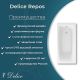 Ванна чугунная Delice Repos DLR220508RB-AS 170х70 с черными матовыми ручками