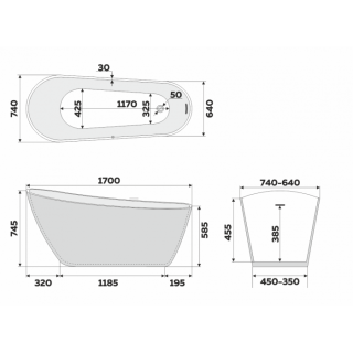 Ванна акриловая Delice Riviera DLR440103G 170х74 зеленая матовая Ванна акриловая Delice Riviera DLR440103G 170х74 зеленая матовая