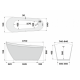 Ванна акриловая Delice Riviera DLR440103G 170х74 зеленая матовая