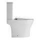 Унитаз-компакт Azario Reina AZ-2785T безободковый торнадо белый