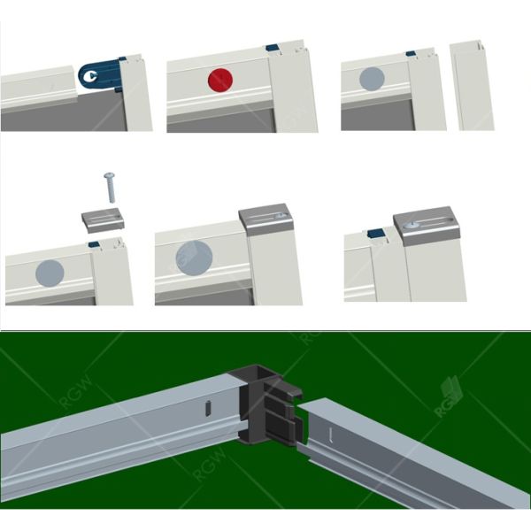 Душевой уголок RGW CL-48B (CL-14B + Z-050-1B) 32094892-014 120x90см чёрный
