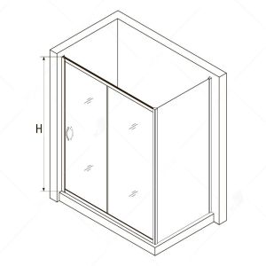 Душевой уголок RGW PA-76-1B (PA-016B + Z-060-2B) 350876178-14 170x80см чёрный
