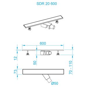 Душевой трап RGW SDR-20B