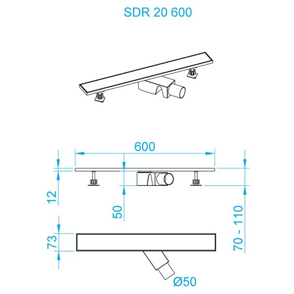 Душевой трап RGW SDR-20B