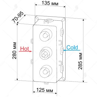 Встраиваемый термосмеситель RGW SP-41 21140541-11 хром