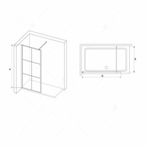 Душевая перегородка RGW WA-011B 35101100-84 100см чёрный