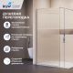 Душевая перегородка RGW WA-08 NEW 81100811-151 110 см профиль хром стекло ребристое