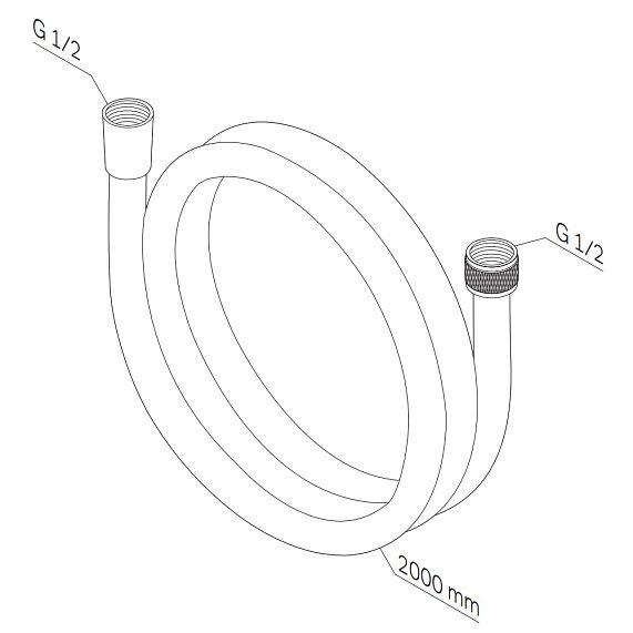 Шланг для душа 200 AM.PM F0420B00 хром
