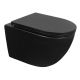 Унитаз подвесной Azario Ines AZ-W03-SB безободковый торнадо чёрный матовый