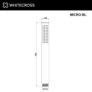 Душевая лейка WHITECROSS MICRO-GLB брашированное золото