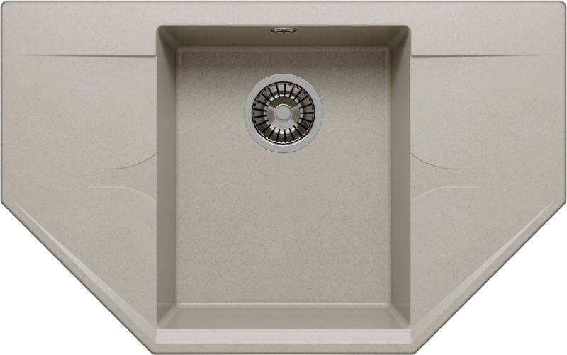 Мойка кухонная Polygran RIFF-800 серый 679061